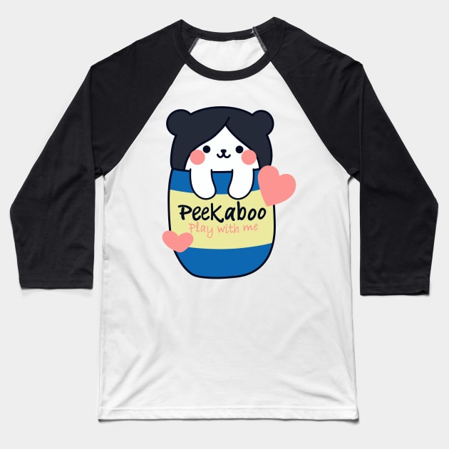 peekaboo Baseball T-Shirt by MangMARU